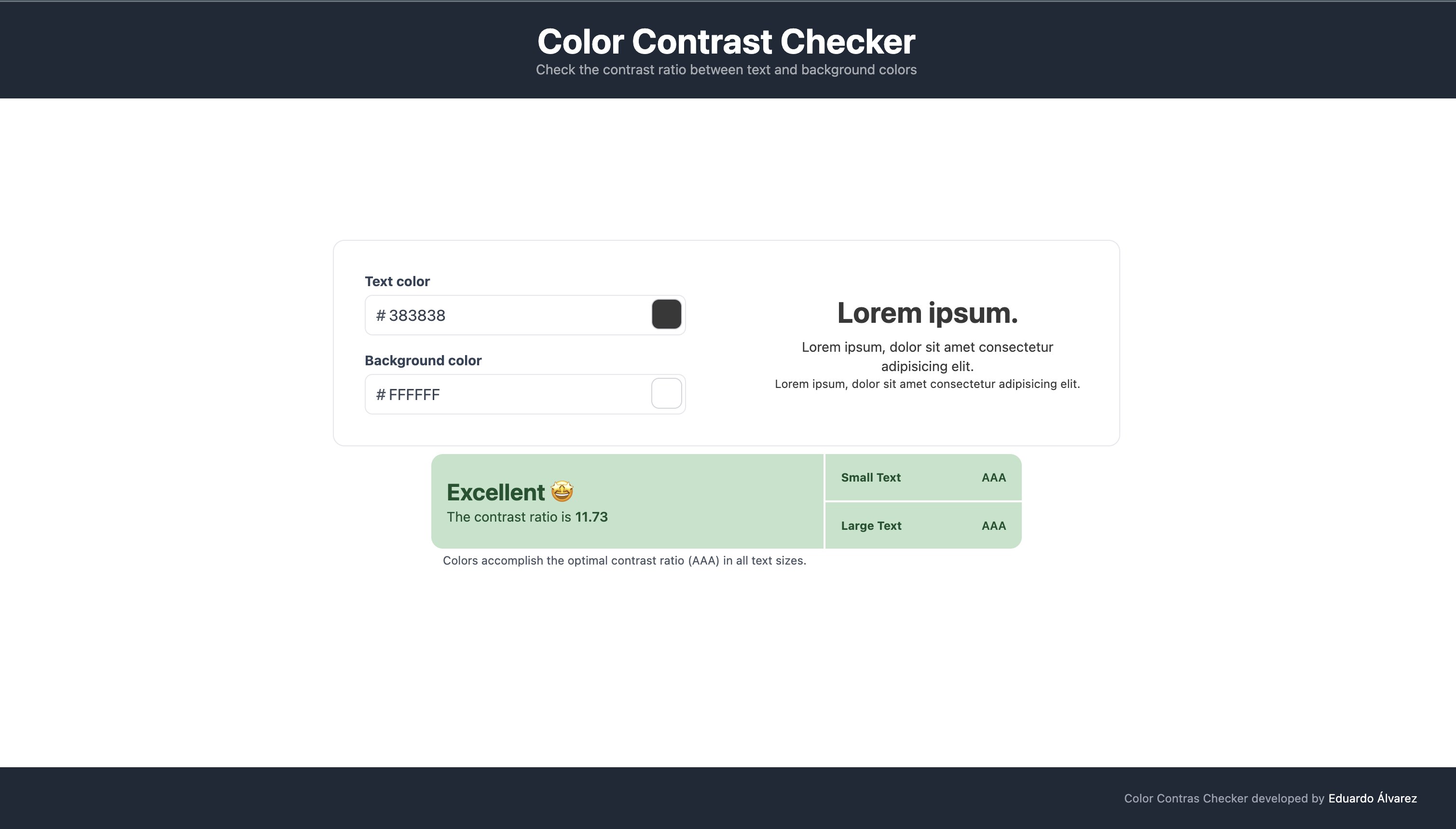 Color Contrast Checker